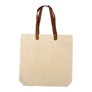 Bolsa de Compras 10oz Canvas asas Cuero